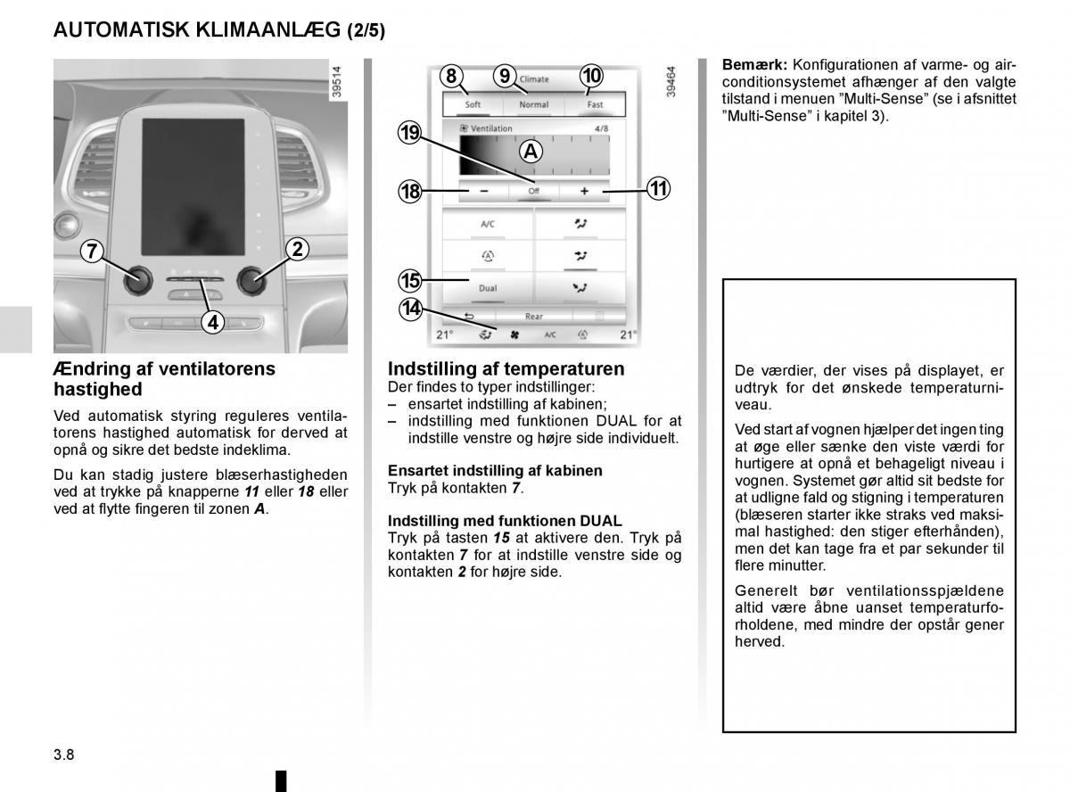 Renault Espace V 5 Bilens instruktionsbog / page 196