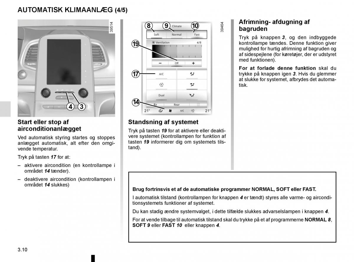 Renault Espace V 5 Bilens instruktionsbog / page 198