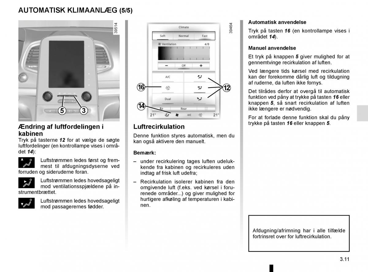 Renault Espace V 5 Bilens instruktionsbog / page 199