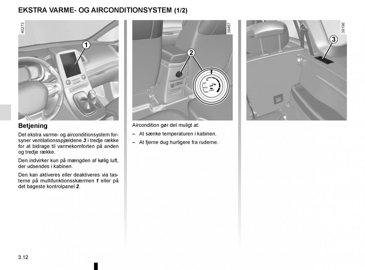 Renault Espace V 5 Bilens instruktionsbog / page 200