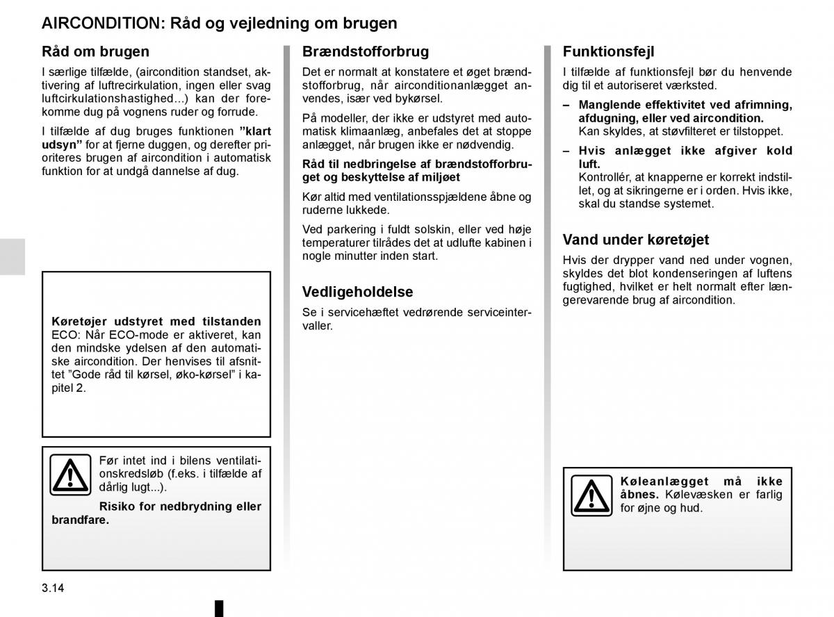 Renault Espace V 5 Bilens instruktionsbog / page 202