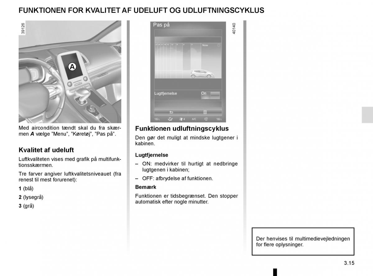 Renault Espace V 5 Bilens instruktionsbog / page 203