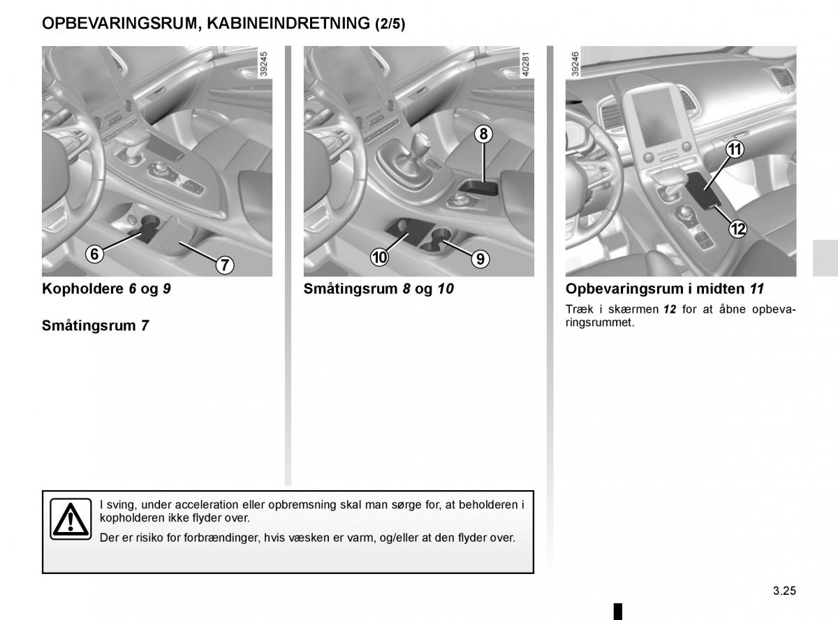 Renault Espace V 5 Bilens instruktionsbog / page 213