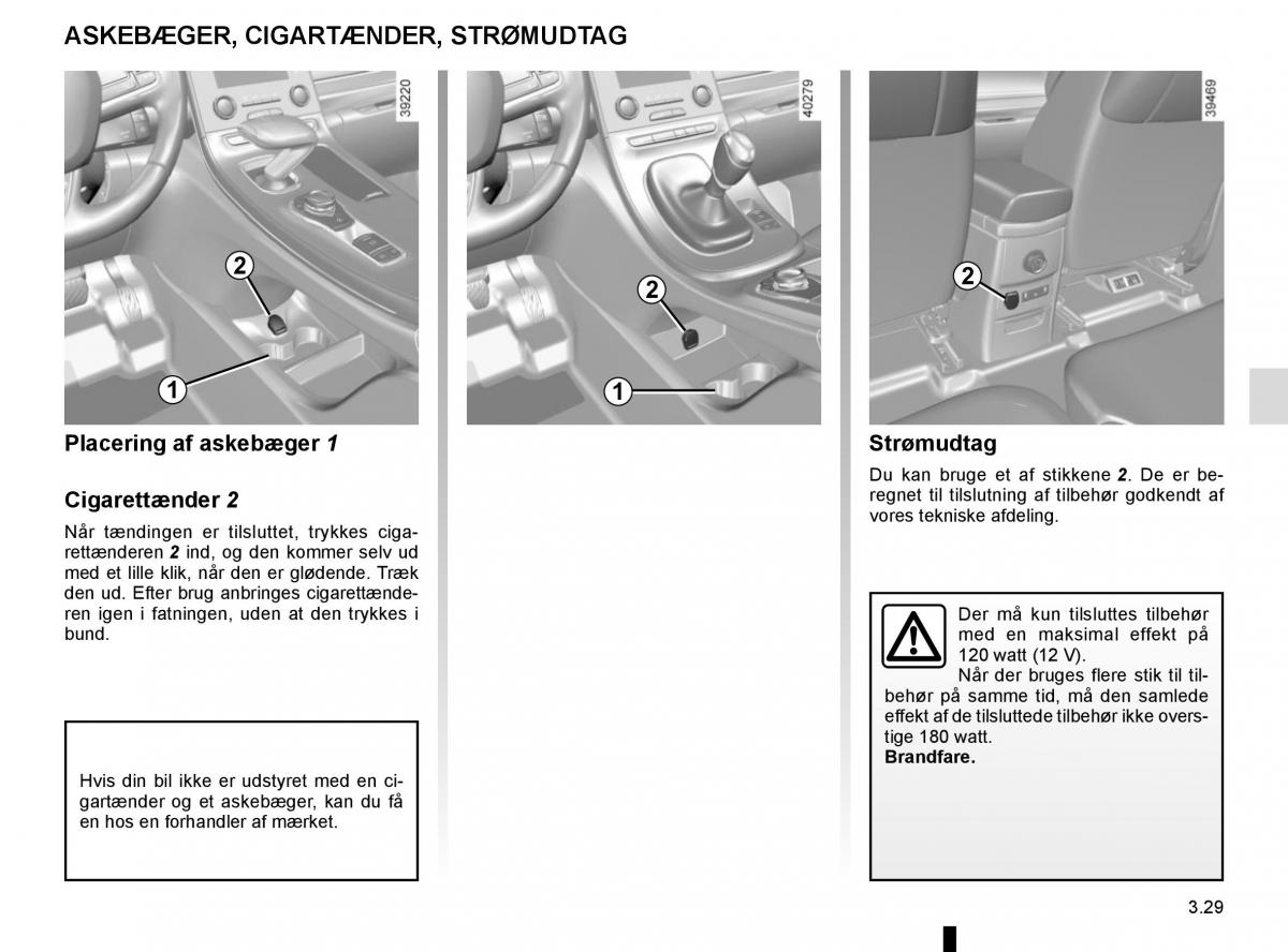 Renault Espace V 5 Bilens instruktionsbog / page 217