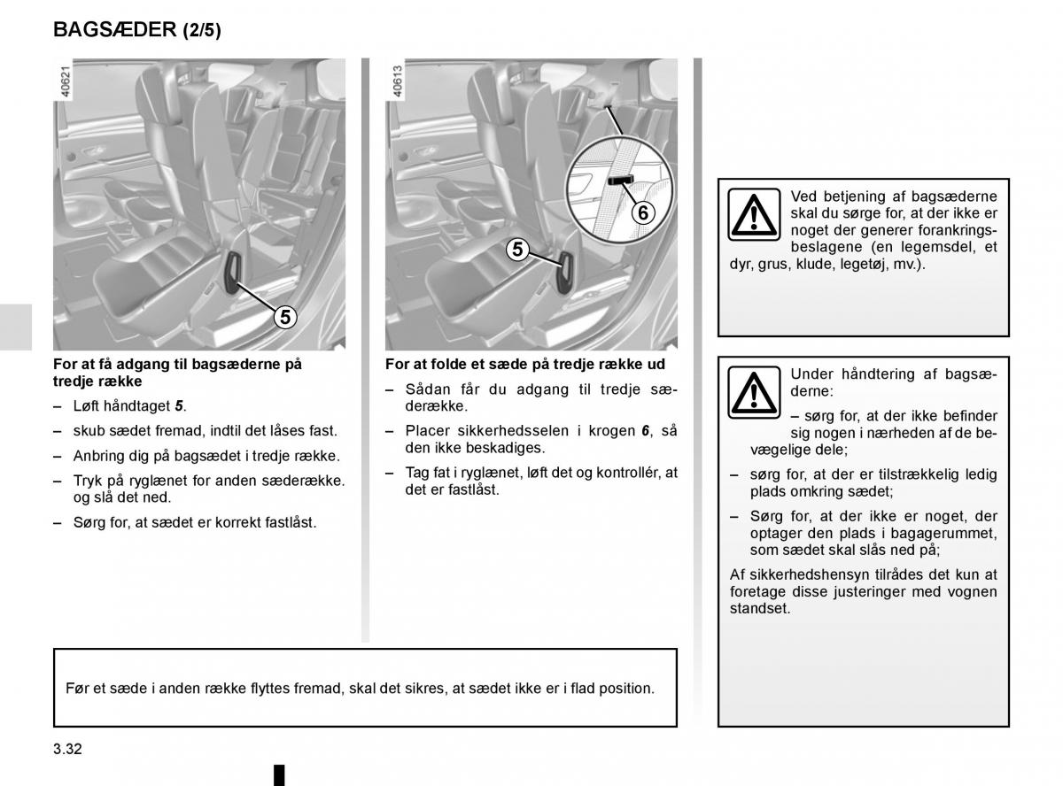 Renault Espace V 5 Bilens instruktionsbog / page 220