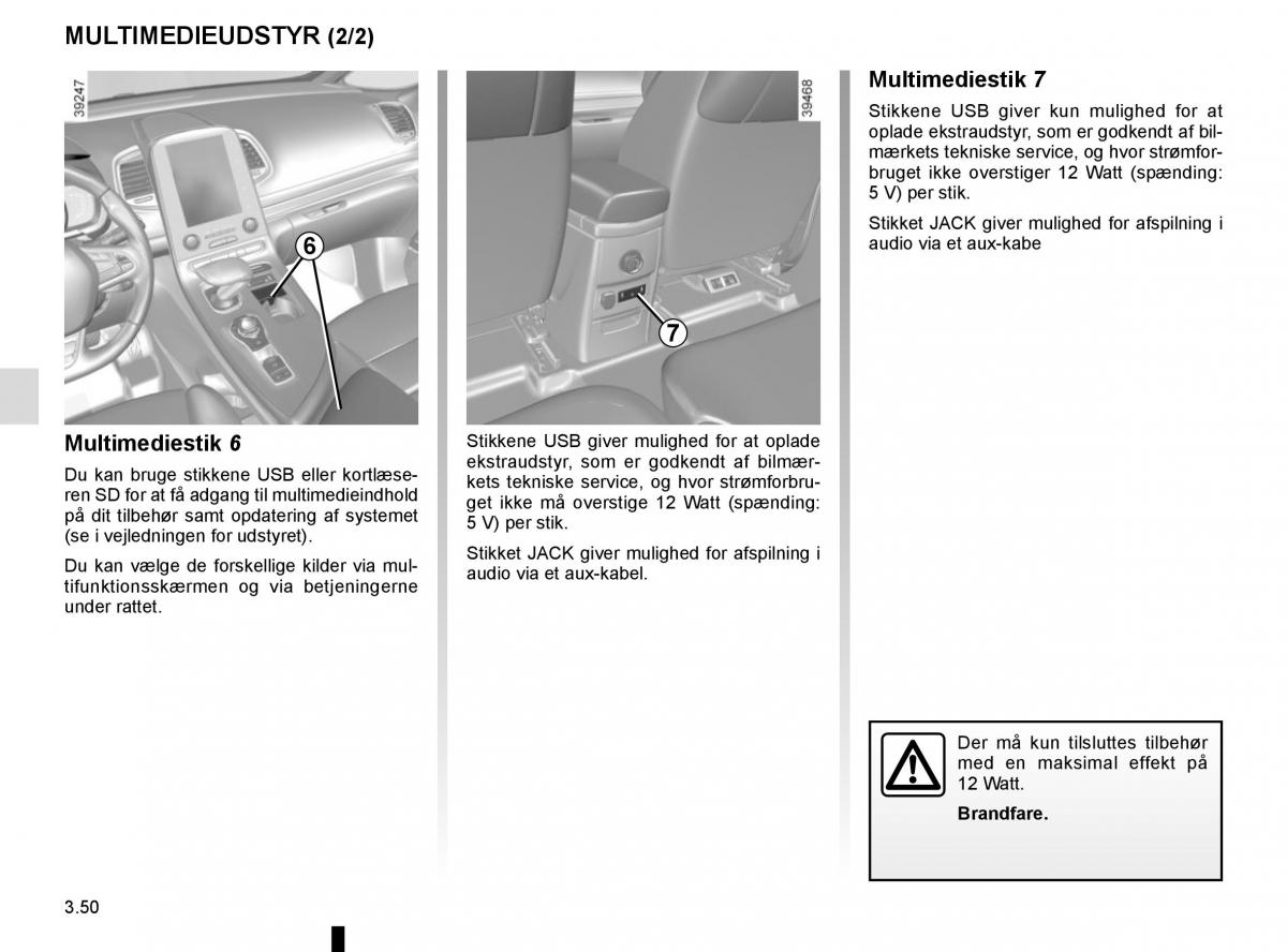 Renault Espace V 5 Bilens instruktionsbog / page 238