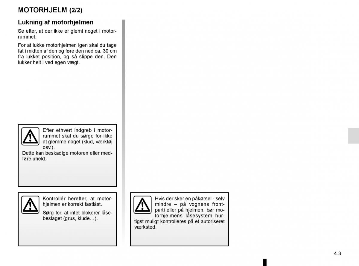 Renault Espace V 5 Bilens instruktionsbog / page 241