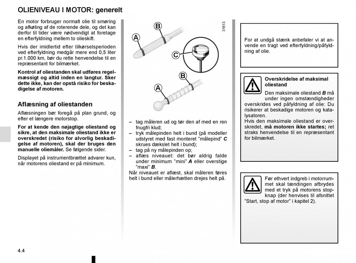 Renault Espace V 5 Bilens instruktionsbog / page 242