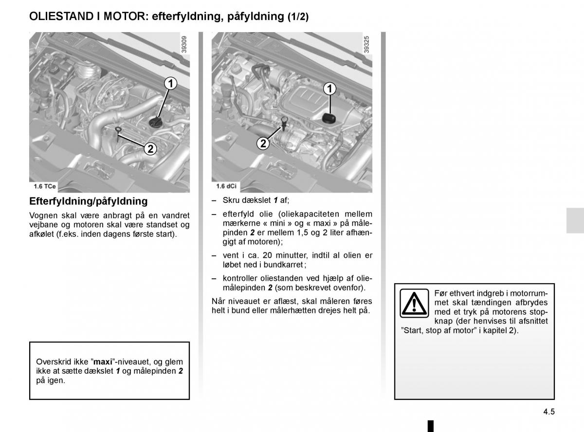 Renault Espace V 5 Bilens instruktionsbog / page 243