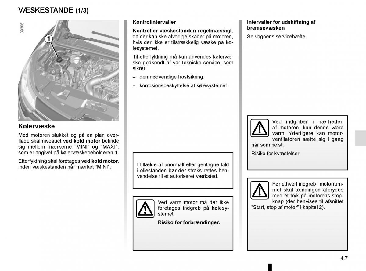 Renault Espace V 5 Bilens instruktionsbog / page 245