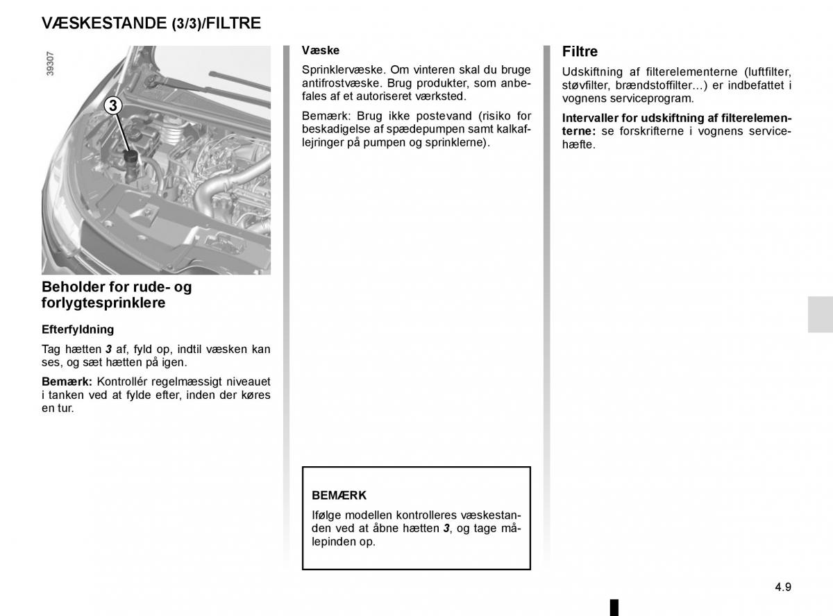 Renault Espace V 5 Bilens instruktionsbog / page 247