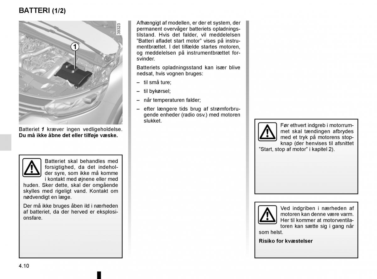 Renault Espace V 5 Bilens instruktionsbog / page 248