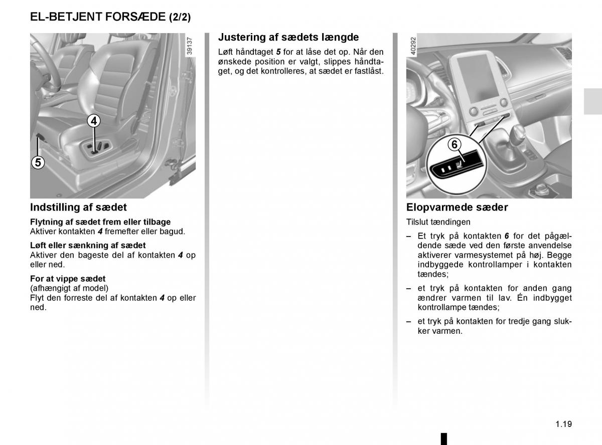 Renault Espace V 5 Bilens instruktionsbog / page 25