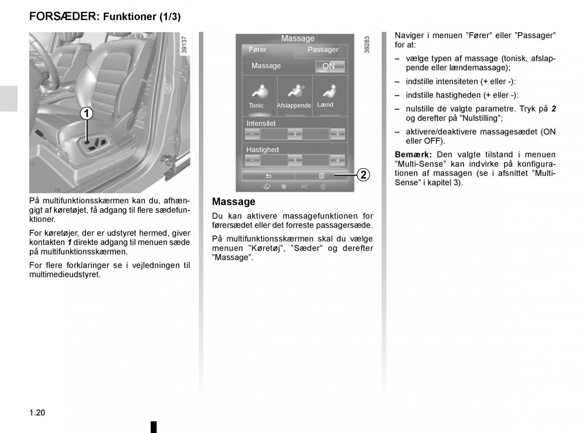 Renault Espace V 5 Bilens instruktionsbog / page 26