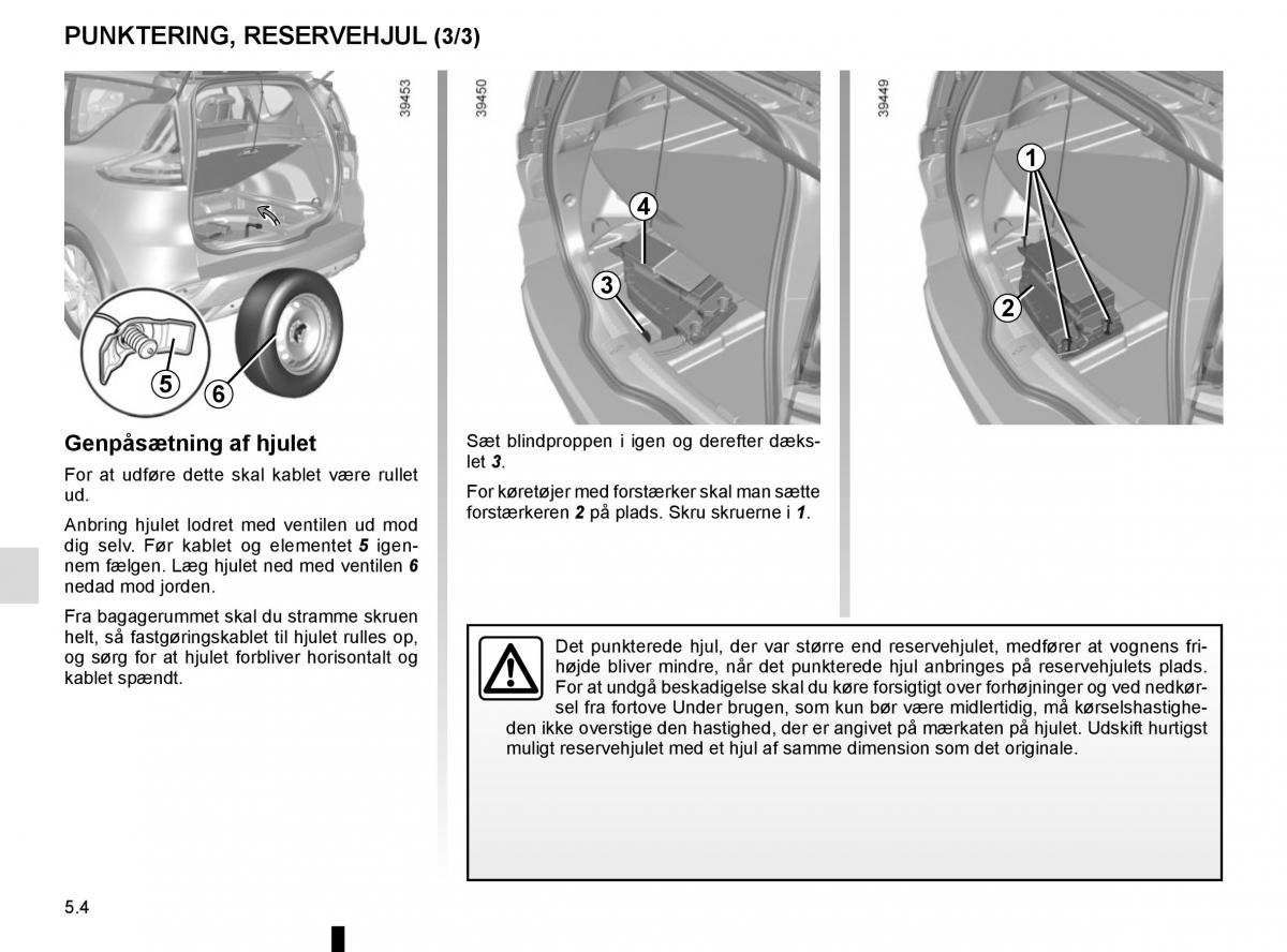 Renault Espace V 5 Bilens instruktionsbog / page 260