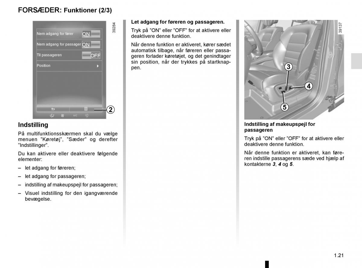 Renault Espace V 5 Bilens instruktionsbog / page 27