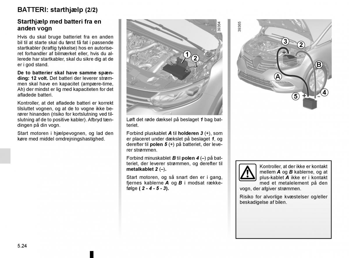 Renault Espace V 5 Bilens instruktionsbog / page 280