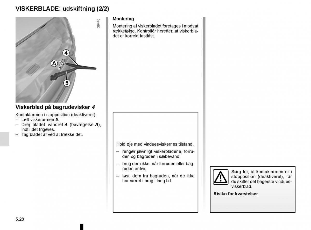 Renault Espace V 5 Bilens instruktionsbog / page 284