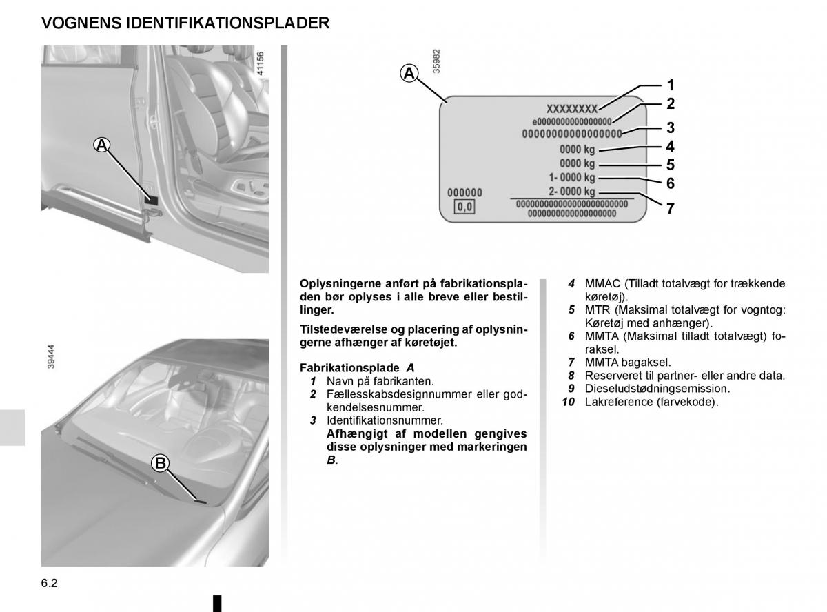 Renault Espace V 5 Bilens instruktionsbog / page 294