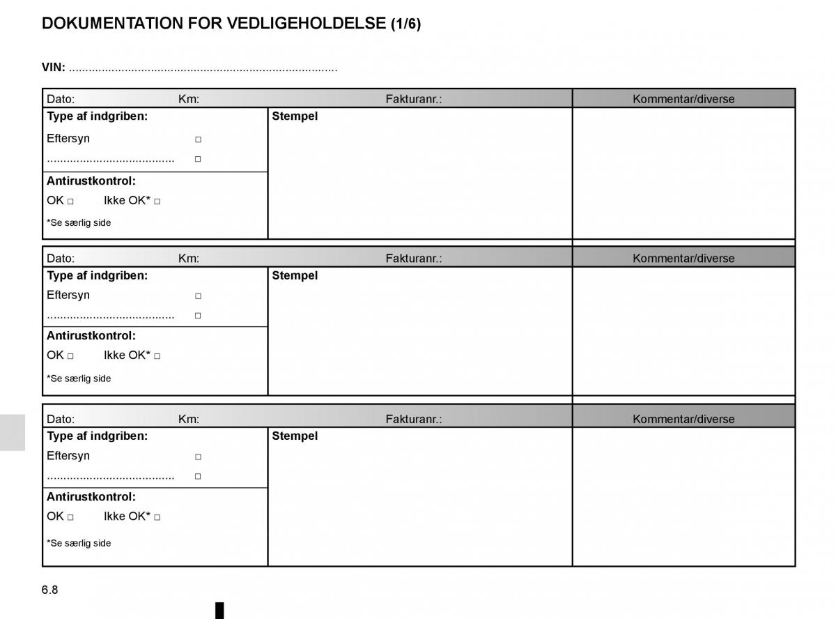 Renault Espace V 5 Bilens instruktionsbog / page 300