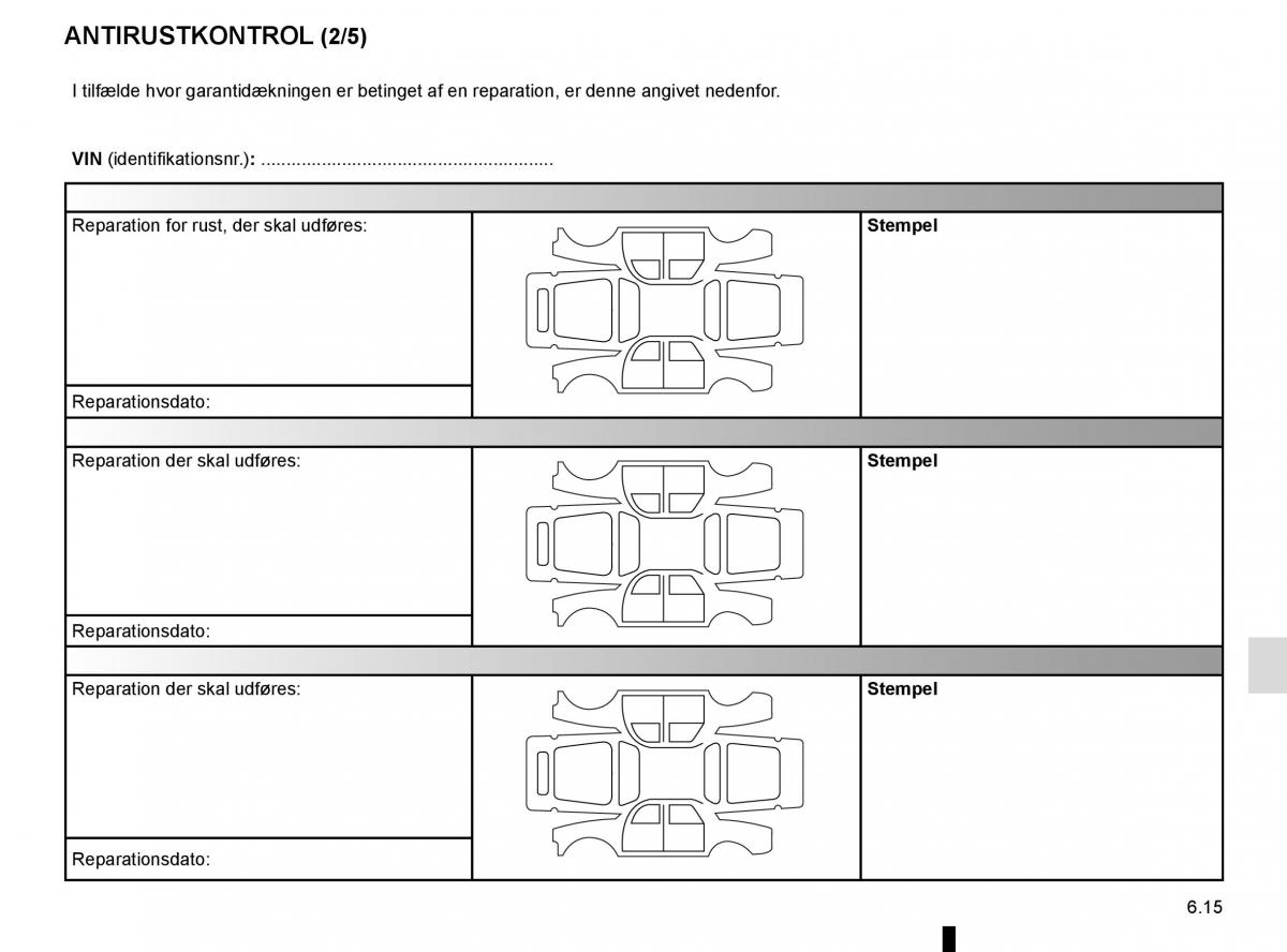 Renault Espace V 5 Bilens instruktionsbog / page 307