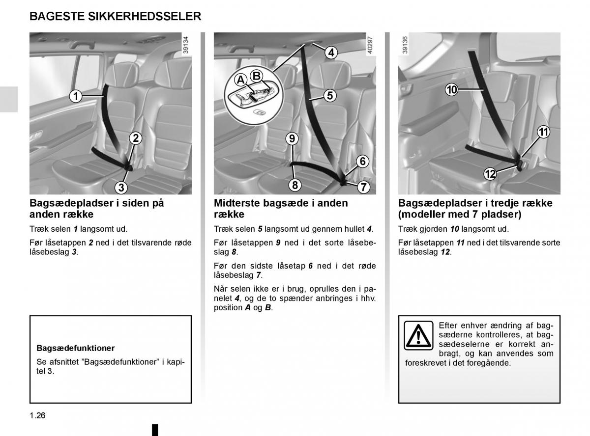 Renault Espace V 5 Bilens instruktionsbog / page 32