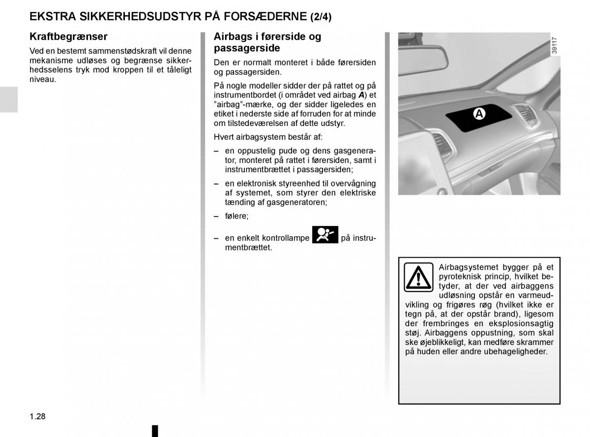 Renault Espace V 5 Bilens instruktionsbog / page 34