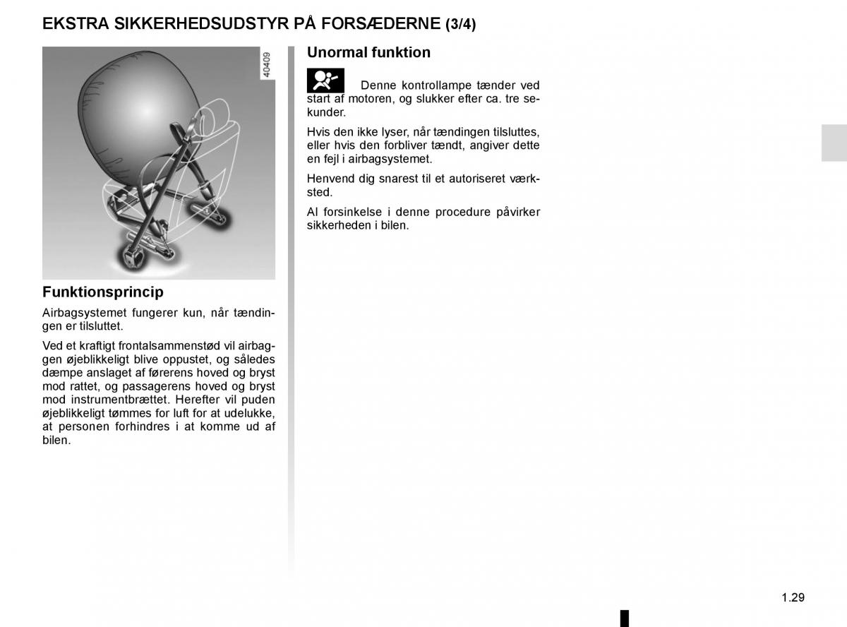 Renault Espace V 5 Bilens instruktionsbog / page 35