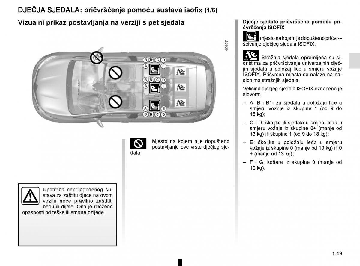 Renault Espace V 5 vlasnicko uputstvo / page 55