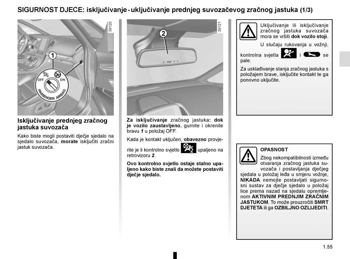 Renault Espace V 5 vlasnicko uputstvo / page 61