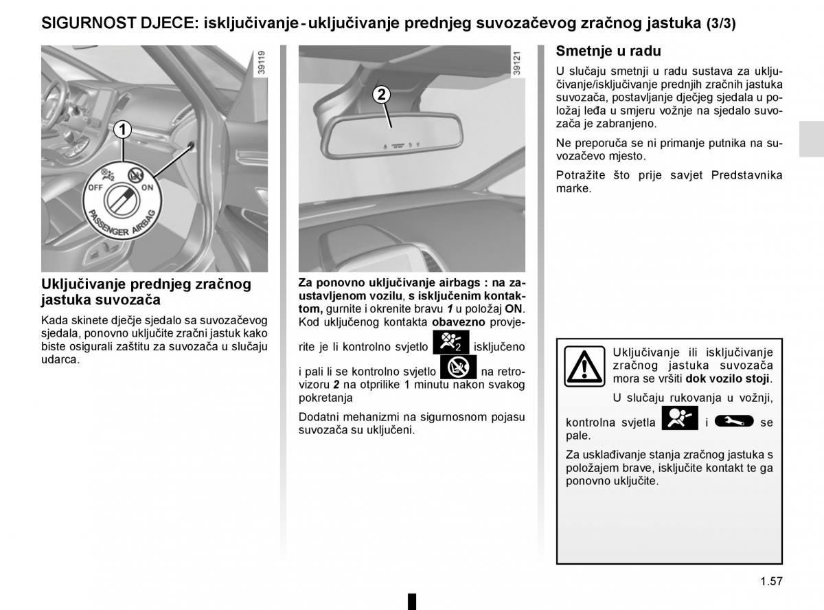 Renault Espace V 5 vlasnicko uputstvo / page 63