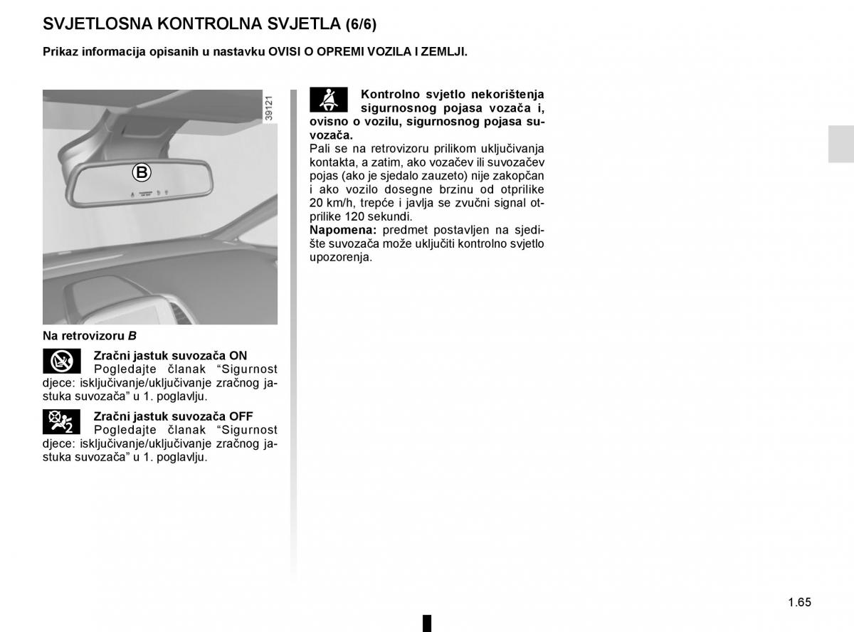 Renault Espace V 5 vlasnicko uputstvo / page 71