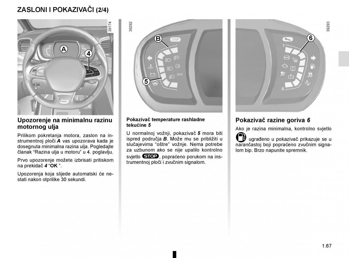 Renault Espace V 5 vlasnicko uputstvo / page 73