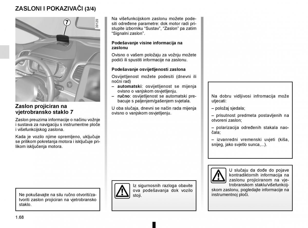 Renault Espace V 5 vlasnicko uputstvo / page 74