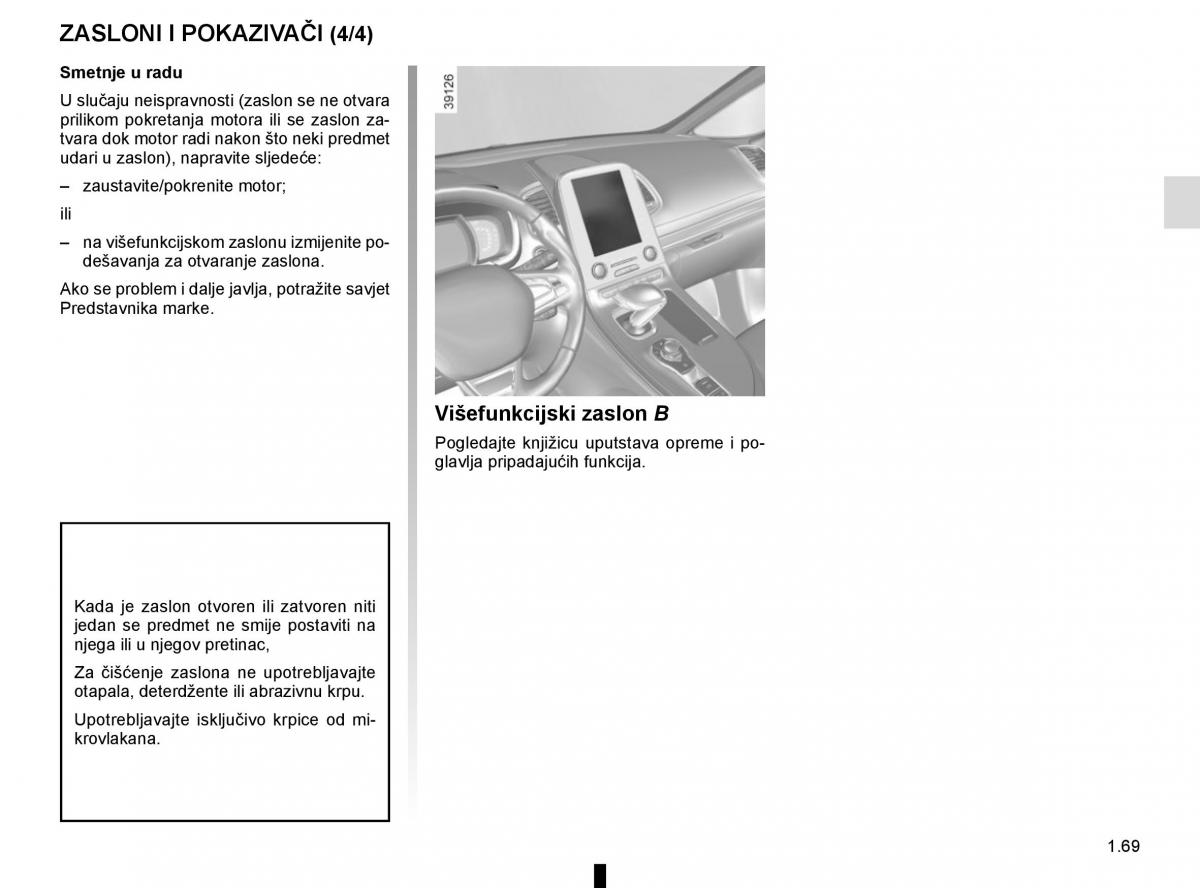 Renault Espace V 5 vlasnicko uputstvo / page 75