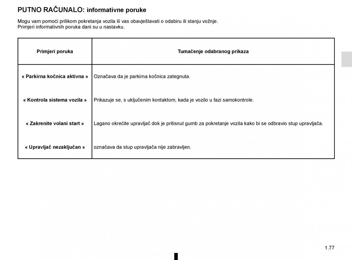 Renault Espace V 5 vlasnicko uputstvo / page 83