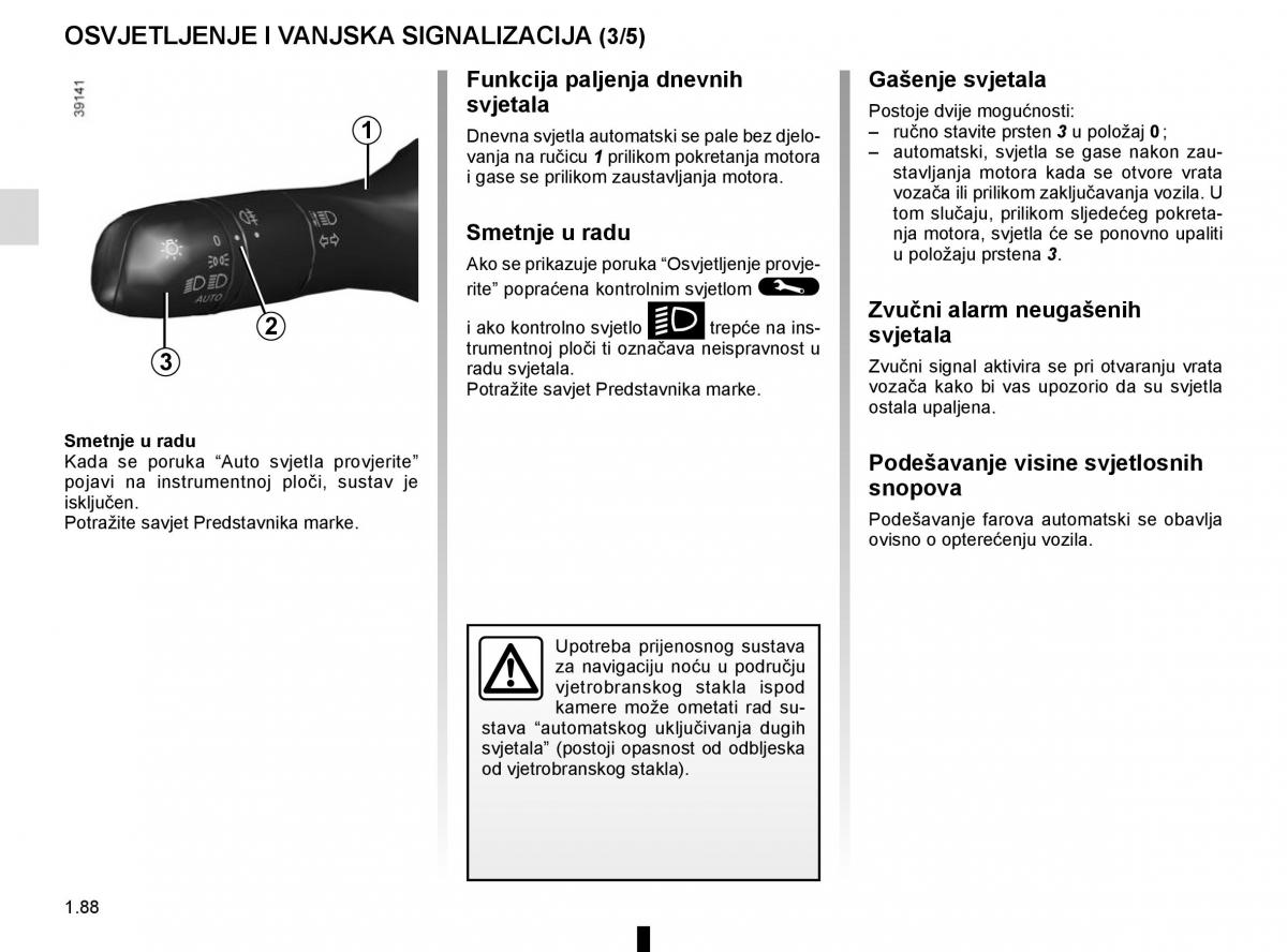 Renault Espace V 5 vlasnicko uputstvo / page 94