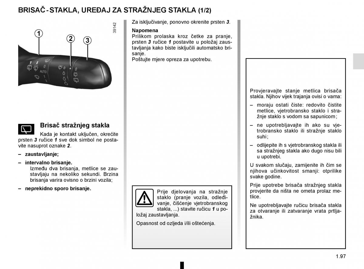 Renault Espace V 5 vlasnicko uputstvo / page 103