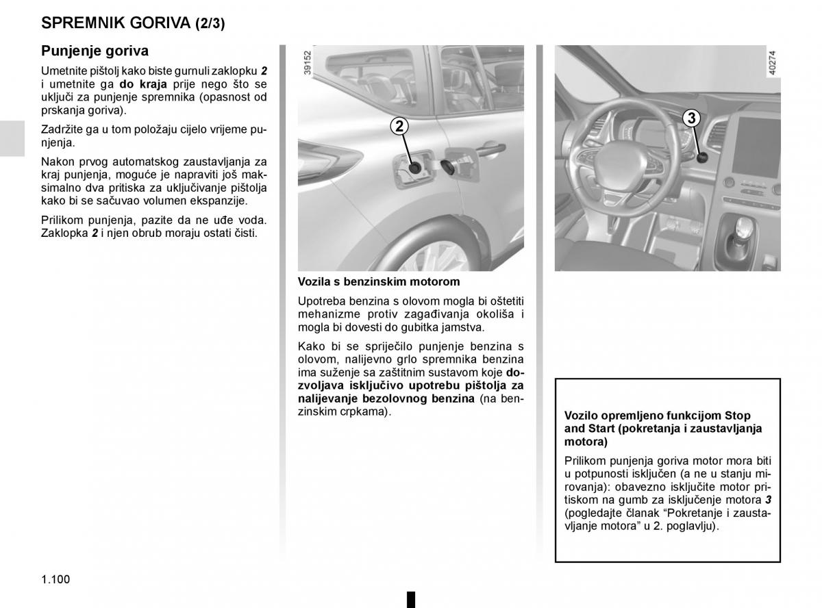 Renault Espace V 5 vlasnicko uputstvo / page 106