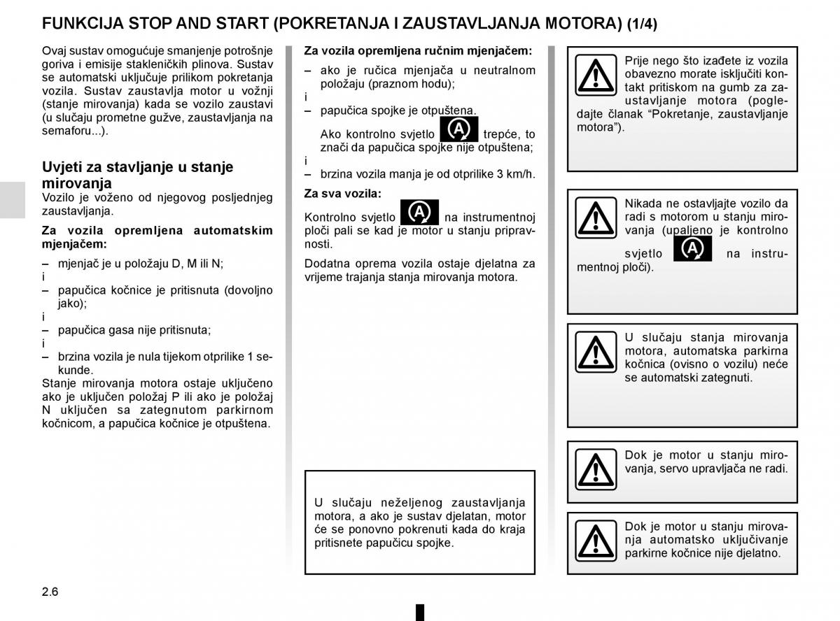 Renault Espace V 5 vlasnicko uputstvo / page 114