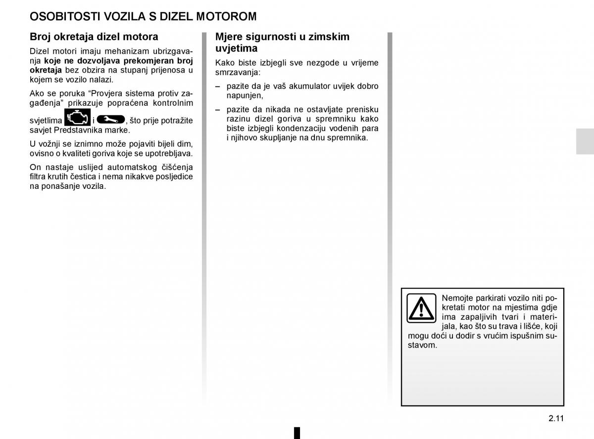 Renault Espace V 5 vlasnicko uputstvo / page 119