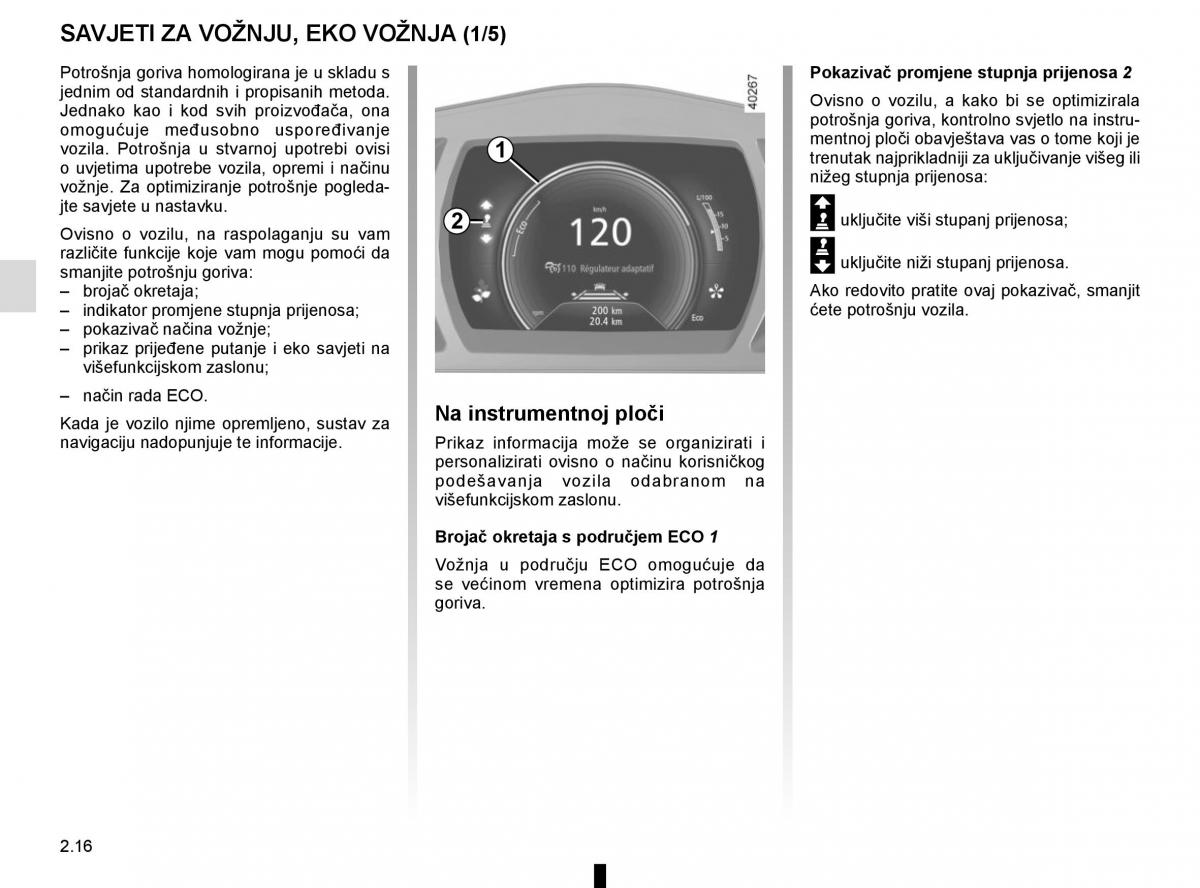 Renault Espace V 5 vlasnicko uputstvo / page 124