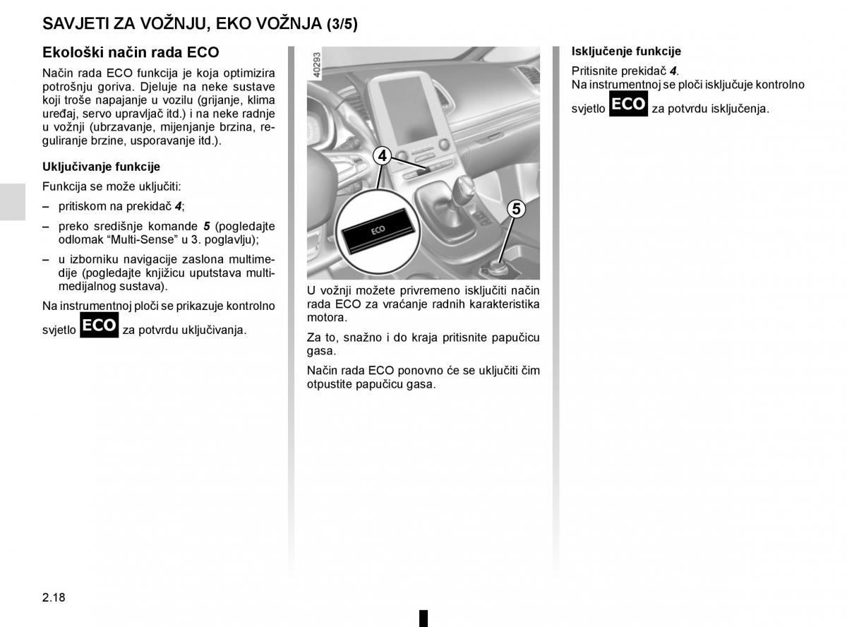 Renault Espace V 5 vlasnicko uputstvo / page 126