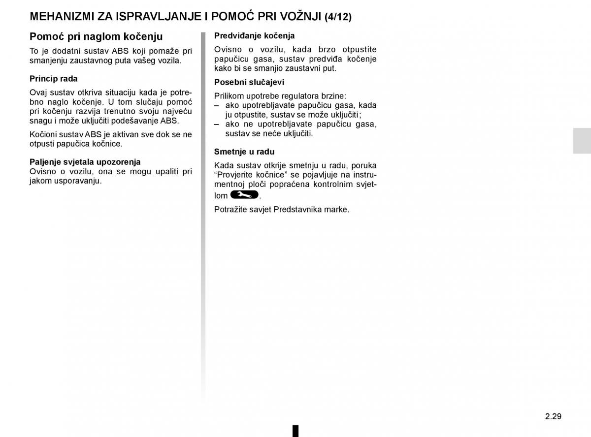 Renault Espace V 5 vlasnicko uputstvo / page 137