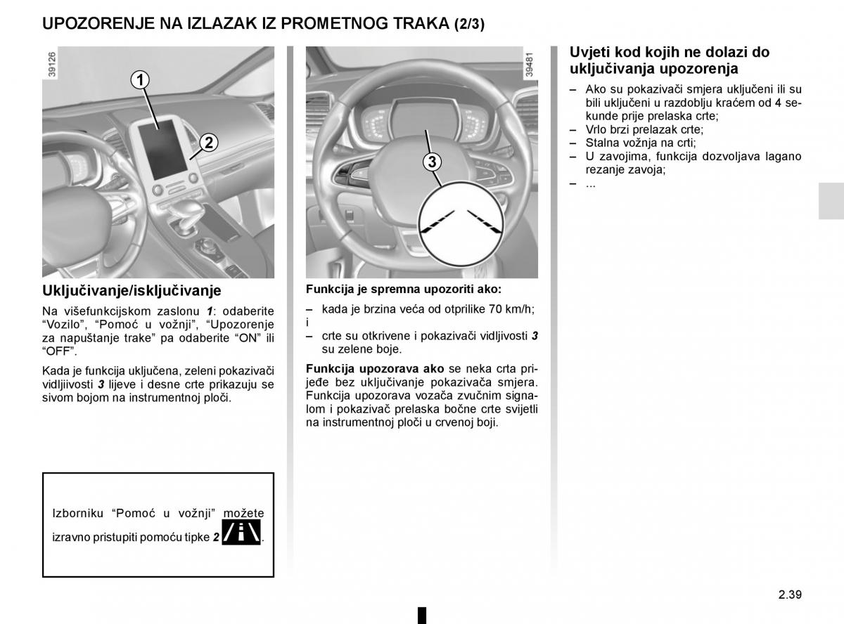 Renault Espace V 5 vlasnicko uputstvo / page 147