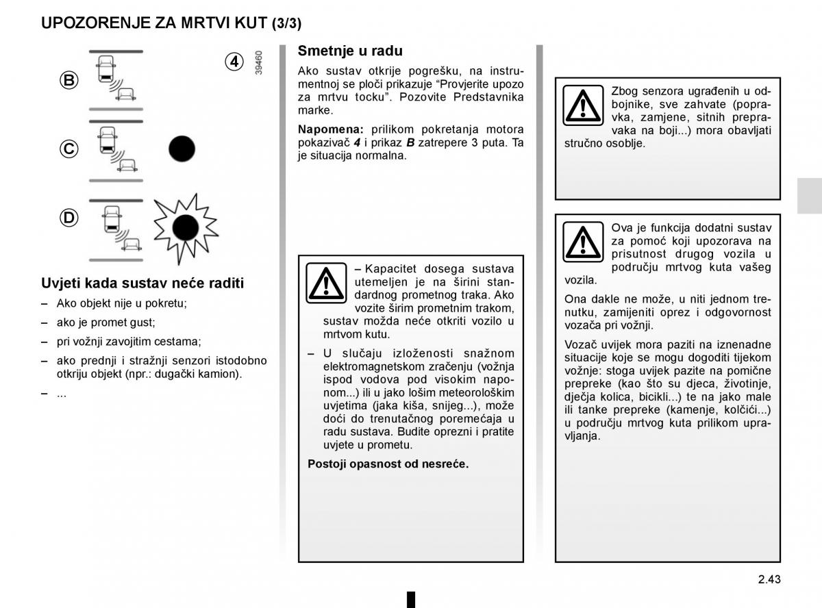 Renault Espace V 5 vlasnicko uputstvo / page 151