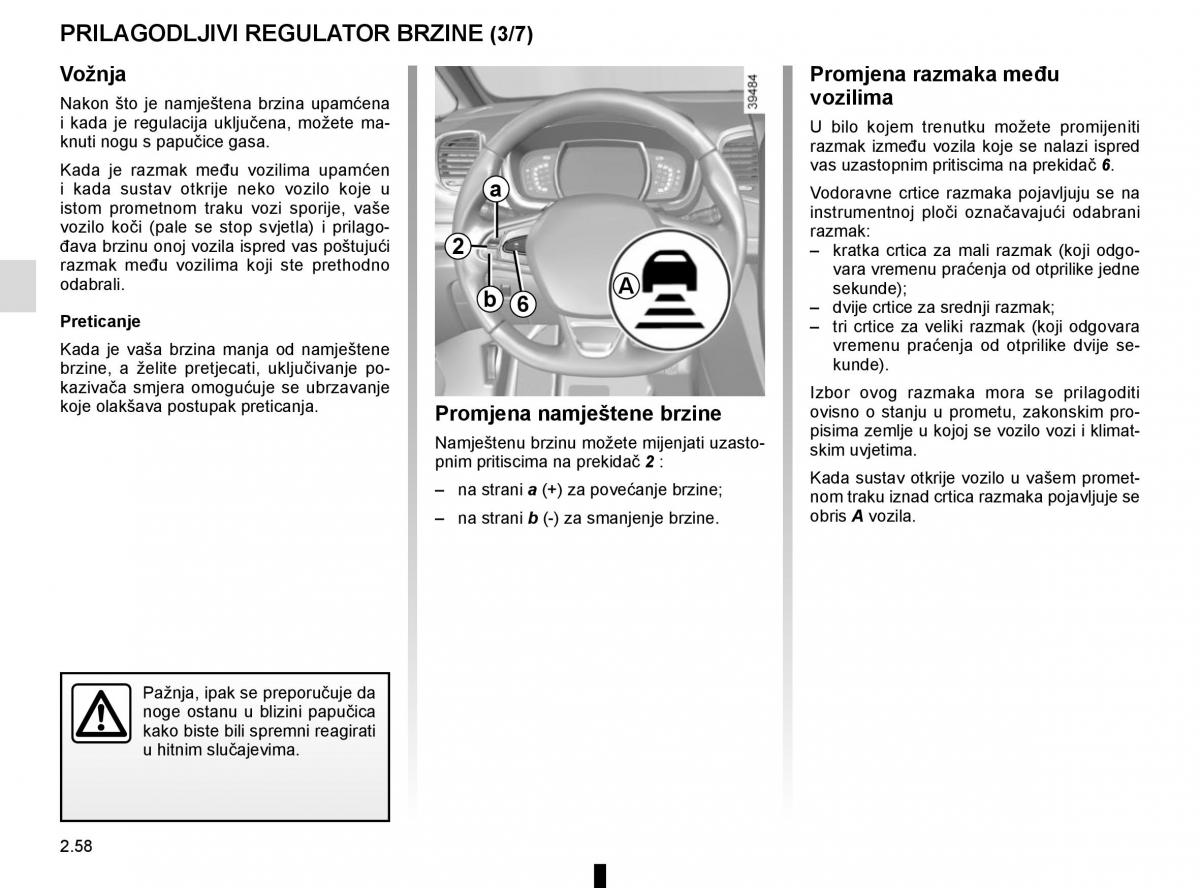 Renault Espace V 5 vlasnicko uputstvo / page 166