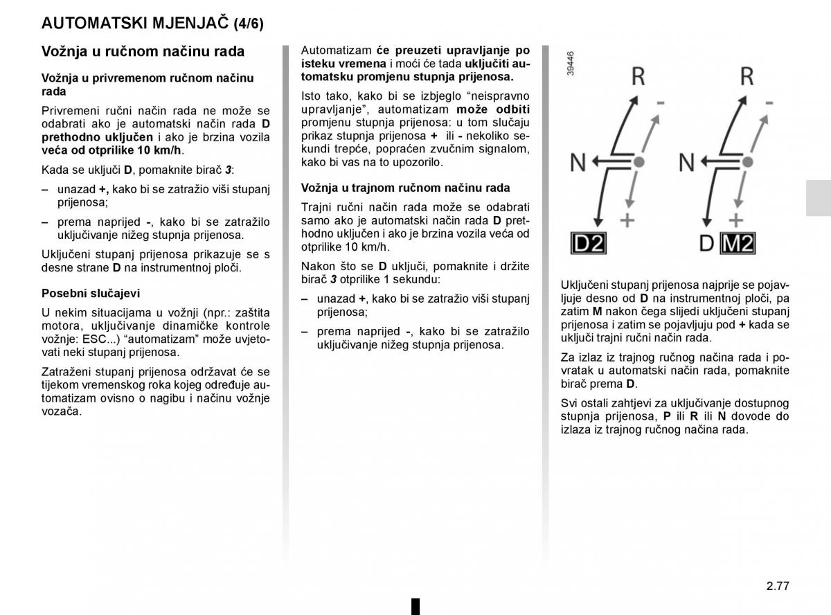 Renault Espace V 5 vlasnicko uputstvo / page 185