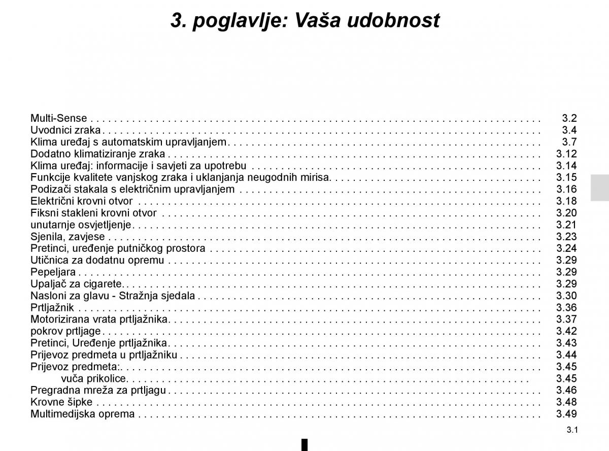 Renault Espace V 5 vlasnicko uputstvo / page 189