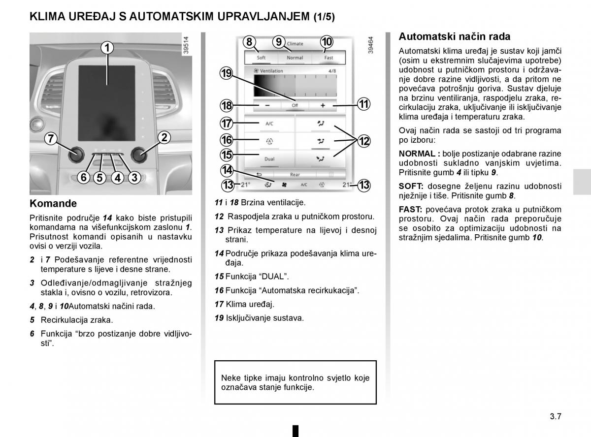 Renault Espace V 5 vlasnicko uputstvo / page 195